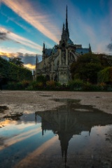 Notre Dame de Paris Sunset Skies Reflection Otus 28mm To order a print please email me at  Mike Reid Photography : Paris, arc, rick steves, napoleon, eiffel, notre dame, gargoyle, louvre, versailles, church